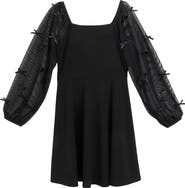Speechless Kids' Mesh Sleeve Fit and Flare Dress