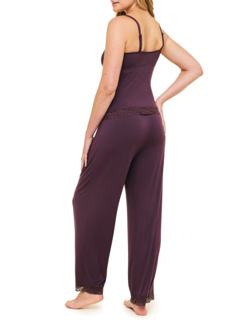 Adore Me Suzanna Pajama Cami And Pants Set In Purple