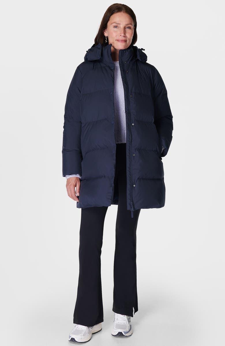 Sweaty Betty Nimbus Puffer Jacket, Alternate, color, Navy Blue