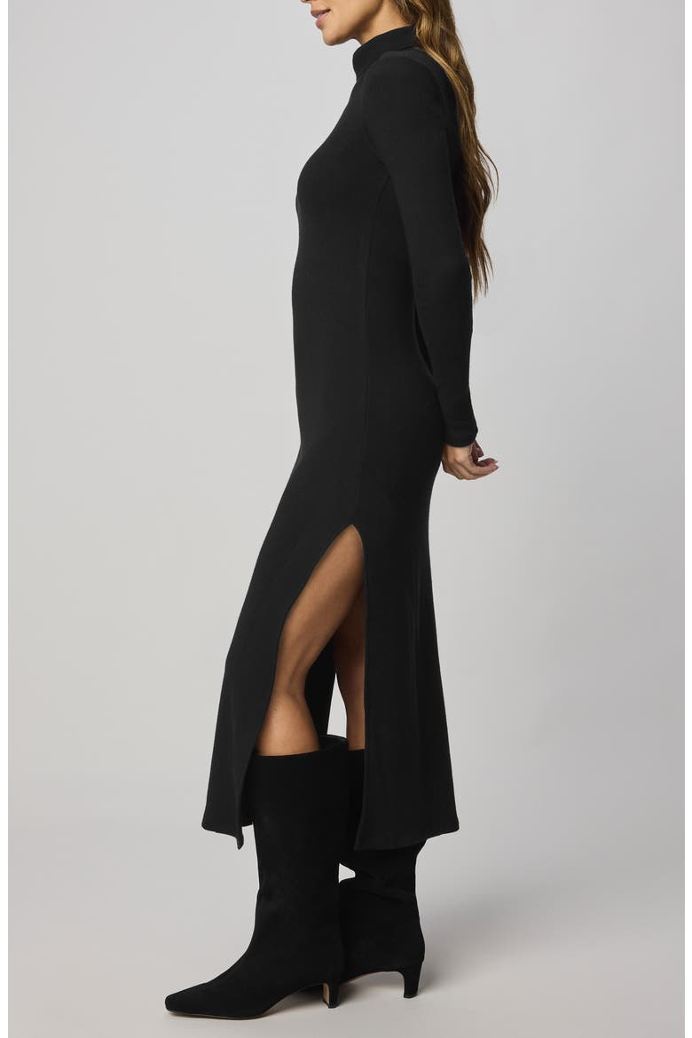 Rylee Turtleneck Long Sleeve Dress, Alternate, color, BLACK