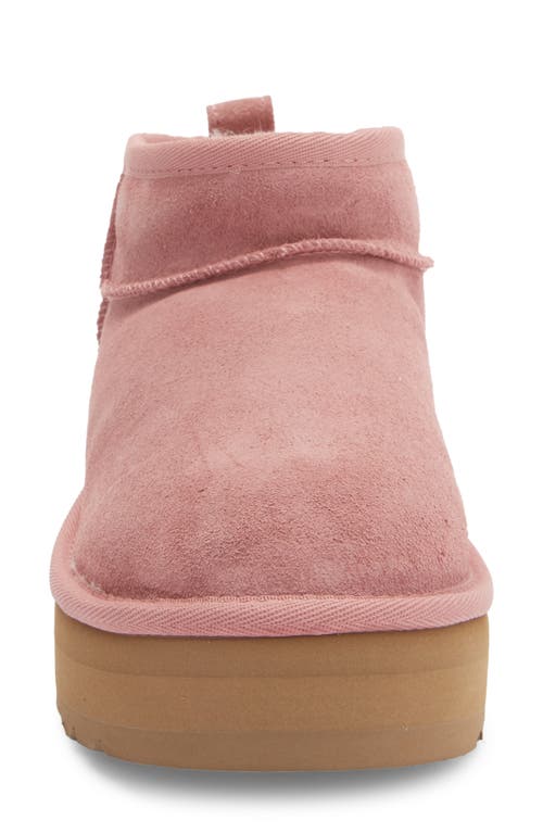 Ugg(r) Kids' Classic Ultra Mini Platform Boot In Pink