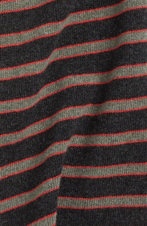 Paloma Wool Bela Stripe Extrafine Wool Scarf In Brown