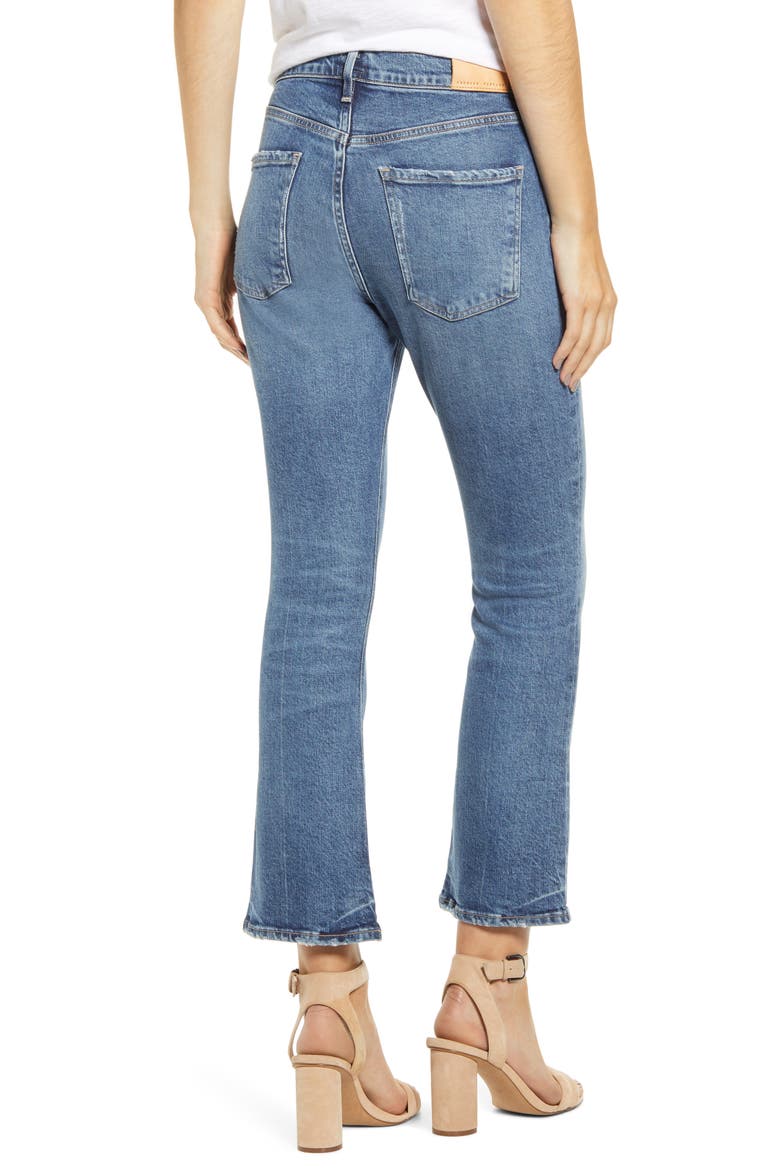 Demy High Waist Crop Flare Jeans, Alternate, color, MOMENTS