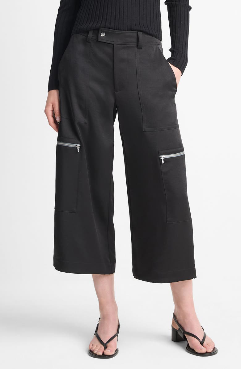Vince Satin Parachute Crop Wide Leg Pants, Main, color,