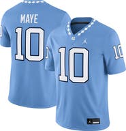 Jordan Brand Men's Jordan Brand Drake Maye Light Blue North Carolina Tar Heels Home Game Jersey