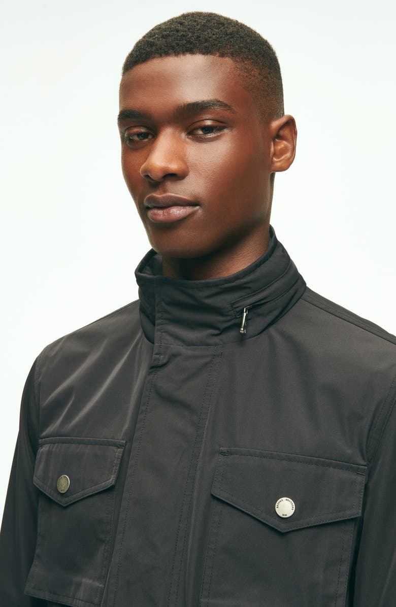 Brooks Brothers Water Repellent Field Jacket with Hood, Alternate, color, 