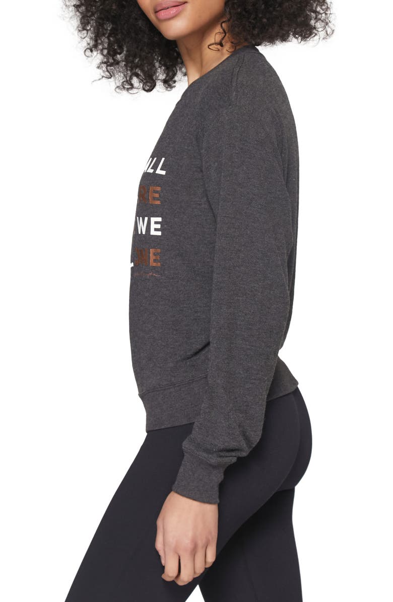 Spiritual Gangster All One Savasana Graphic Sweatshirt, Alternate, color,