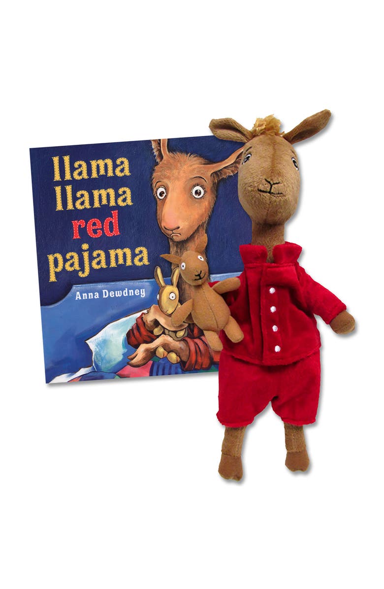 Kaplan Early Learning Llama Llama Red Pajama Hardcover Book & Plush Set, Main, color, Multicolor