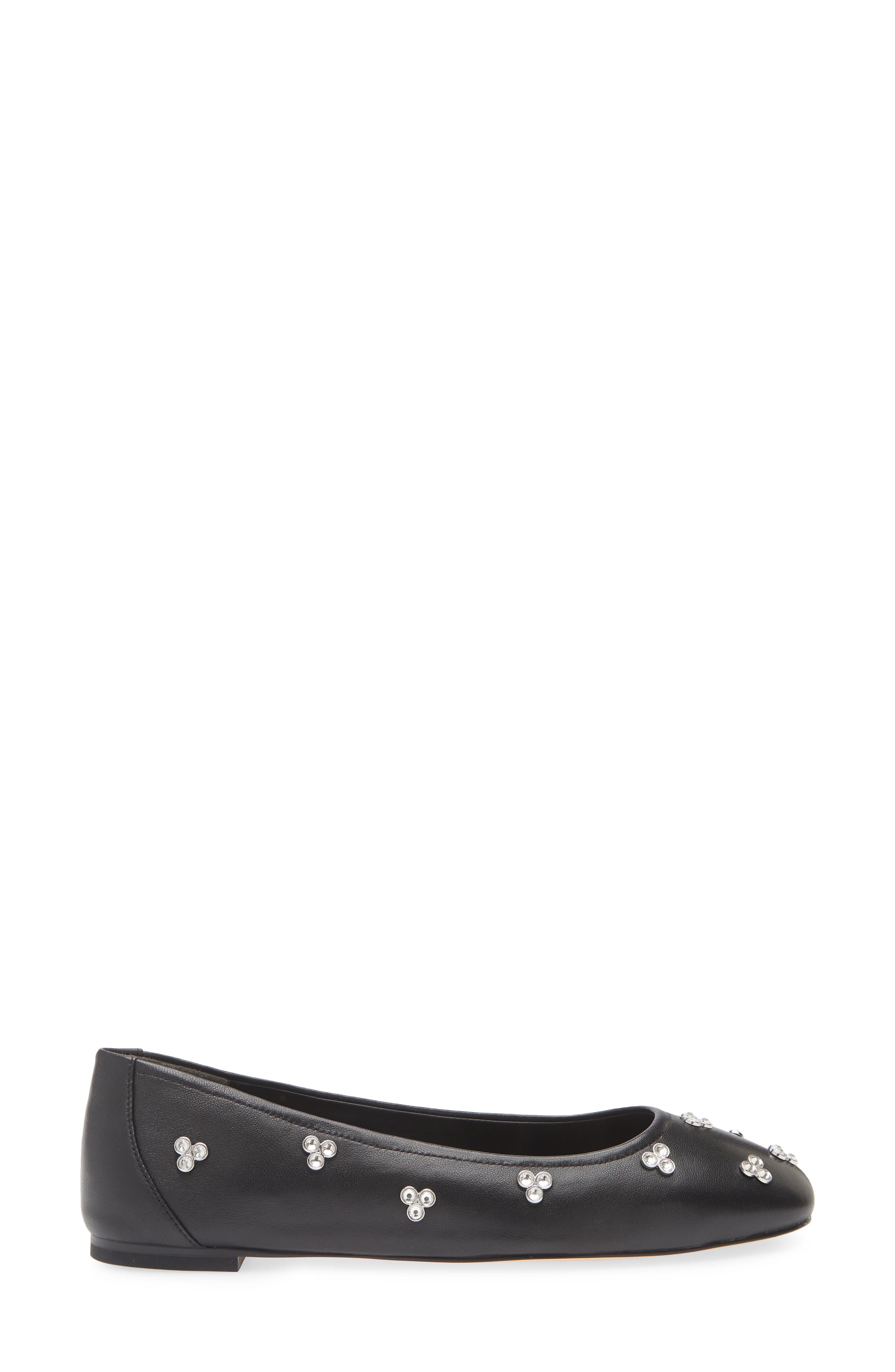 Stuart Weitzman Tammy Crystal Embellished Ballet Flat, Alternate, color, 