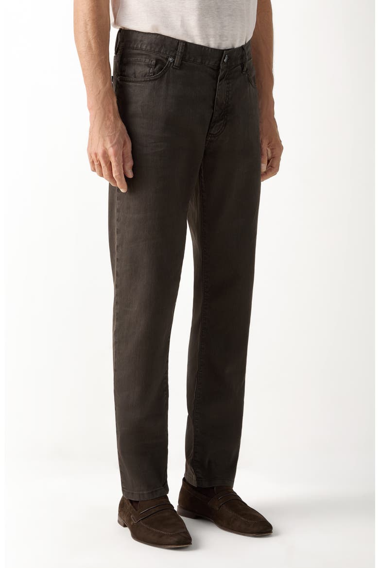 Slim Fit Jeans, Main, color, DARK BROWN