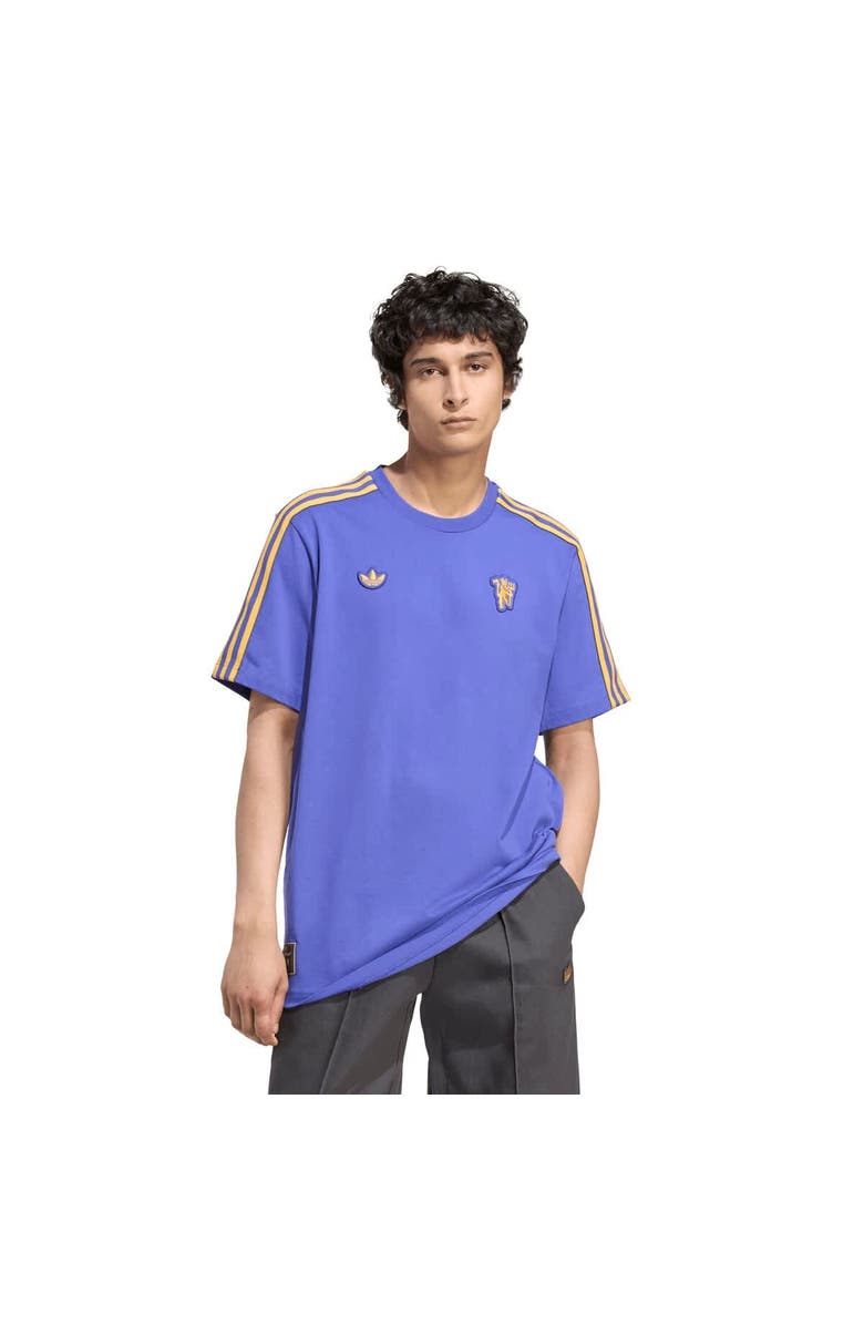adidas Men's adidas  Purple Manchester United Terrace Icons T-Shirt, Main, color, Purple
