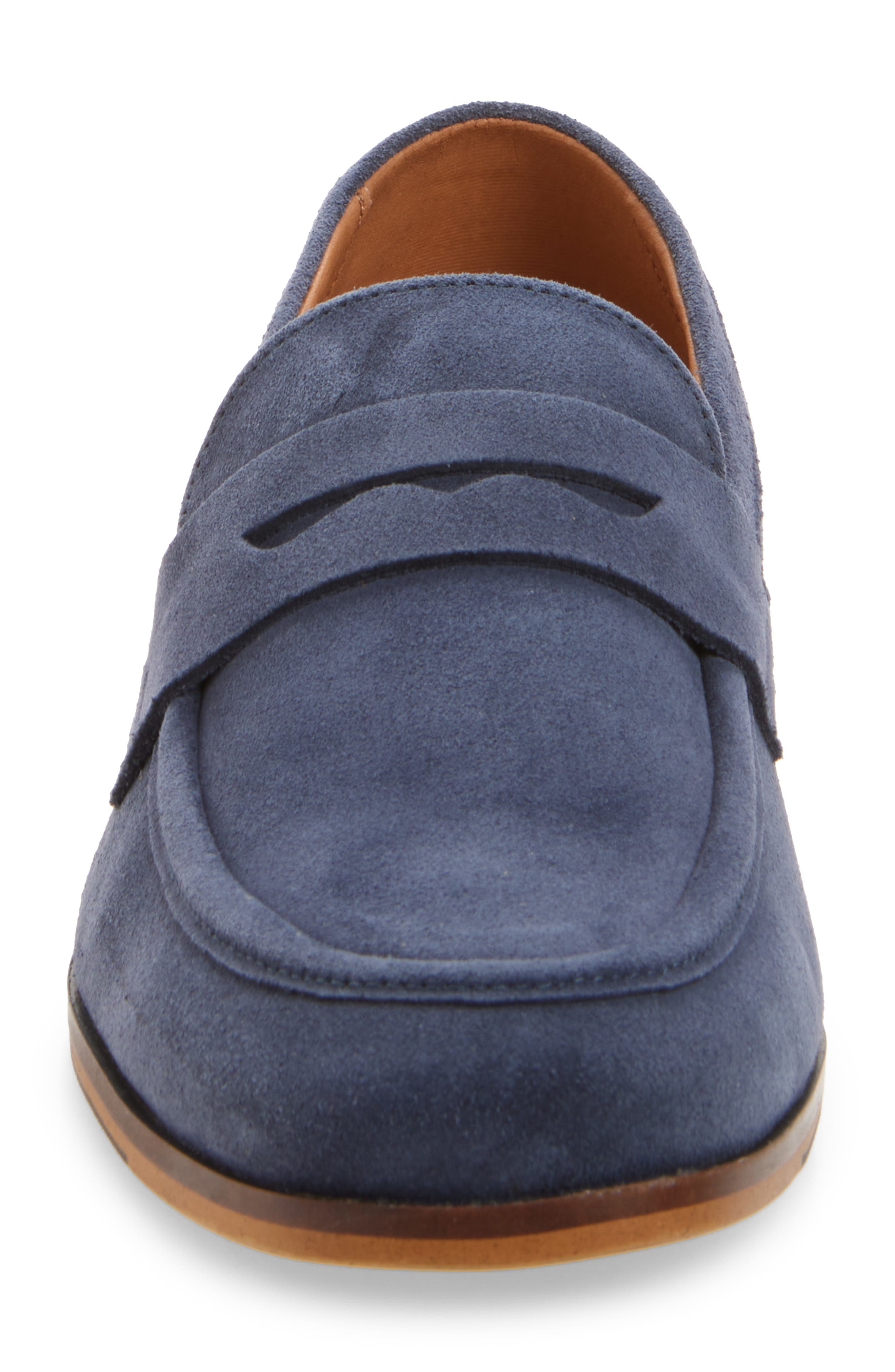 Bruno Magli Modena Loafer, Alternate, color, Blue Suede