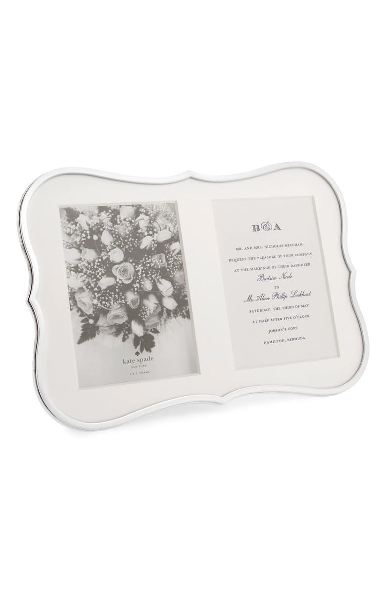 Kate Spade New York 'crown point' double invitation frame, Main, color, 