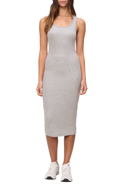 Gray sold metallic midi dress 16W New $89