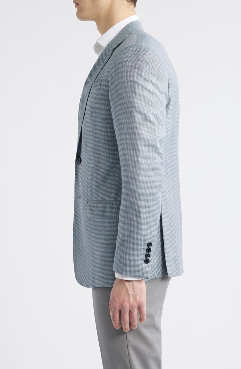 Emporio Armani Textured Viscose & Silk Sport Coat, Alternate, color, Teal