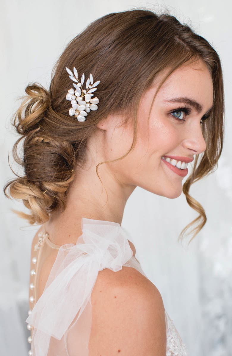 Brides & Hairpins Ulani Clip, Alternate, color, Gold