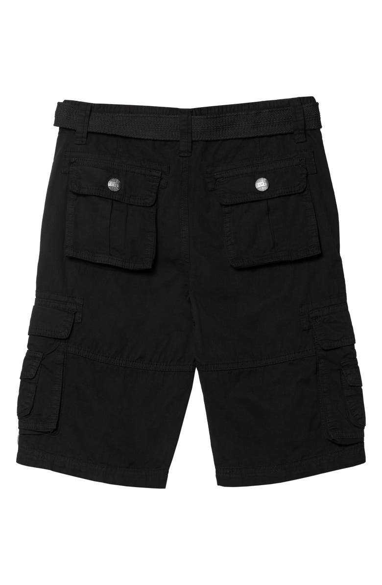 XRAY Kids' Belted Cotton Twill Cargo Shorts, Alternate, color, 