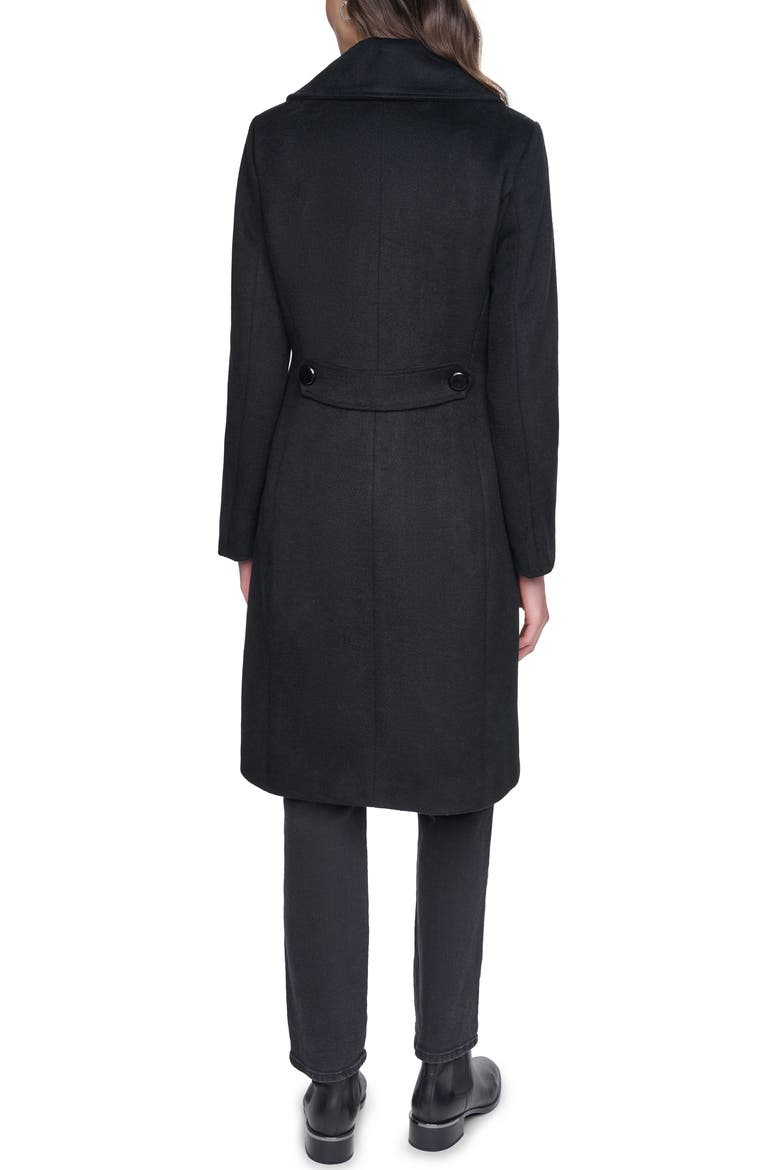 Oversize Collar Wool Blend Coat, Alternate, color, BLACK