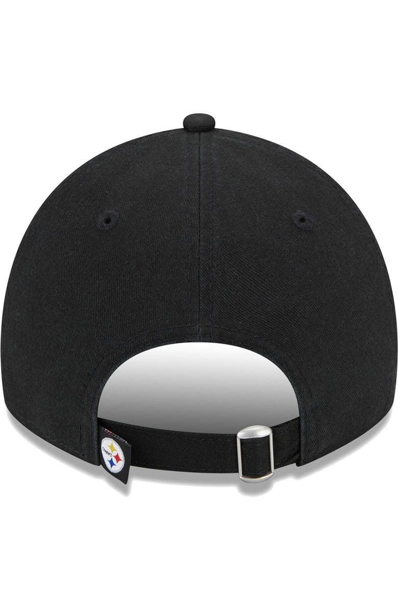 New Era Women's New Era Black Pittsburgh Steelers Leaves 9TWENTY Adjustable Hat, Alternate, color, Black