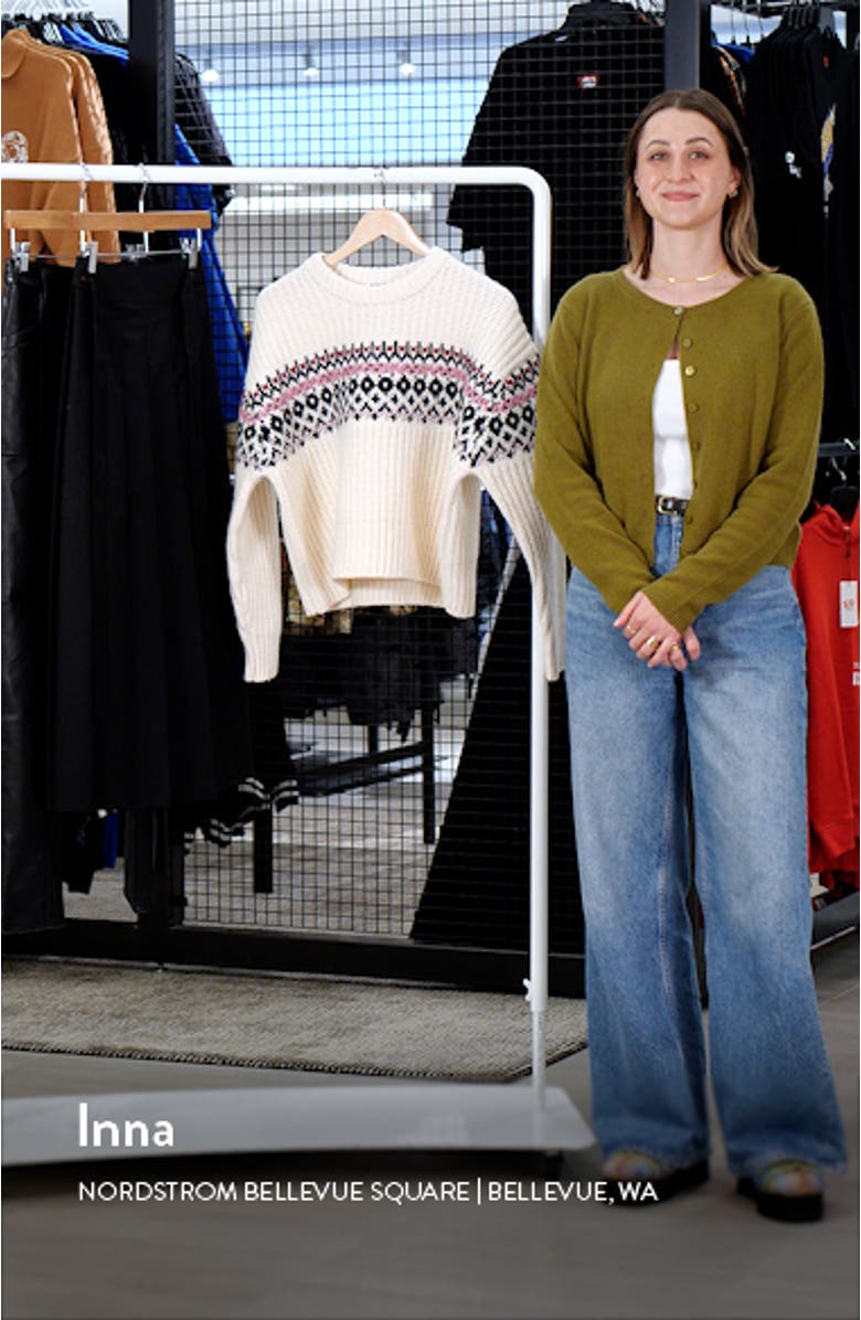 Leigh Fair Isle Wool Sweater, sales video thumbnail