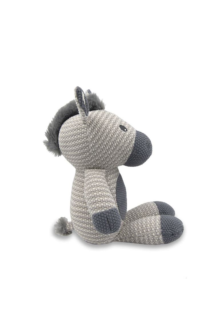 Whimsical Knit Toy - Zac Zebra, Alternate, color, White