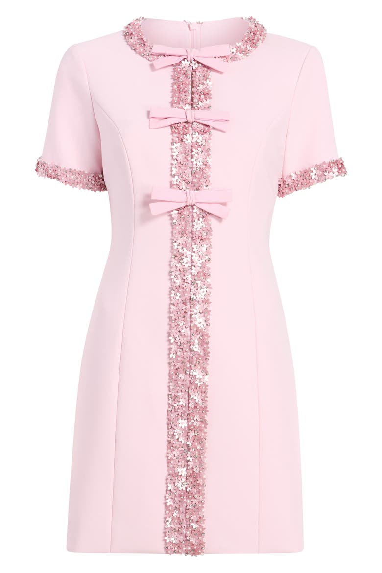 Maelle Embellished Party Dress, Alternate, color, SOFT PEONY