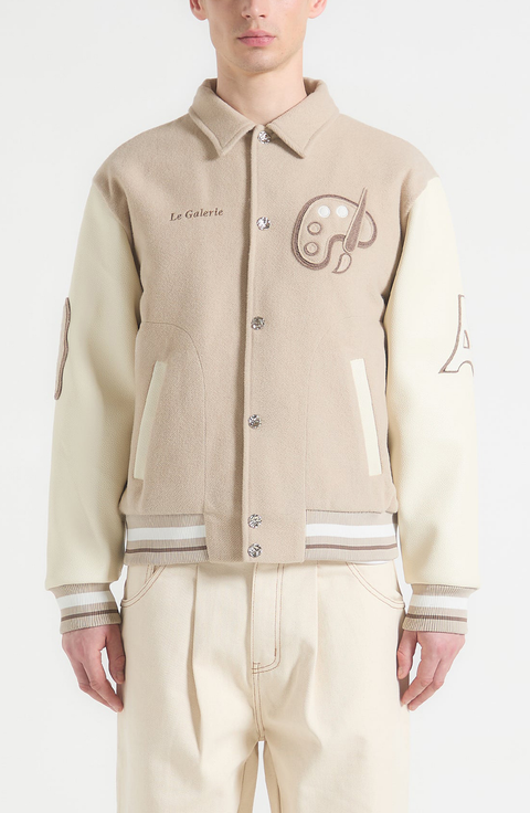 Le Galerie Wool-Blend Varsity Jacket