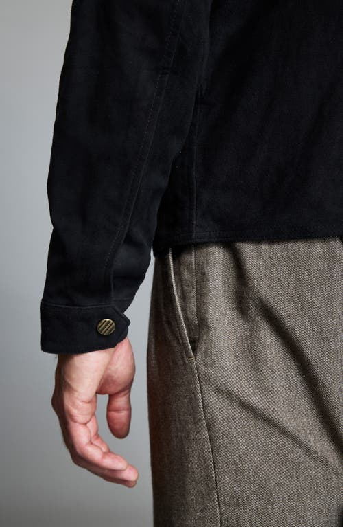 Billy Reid Barracuda Suede Jacket In Black