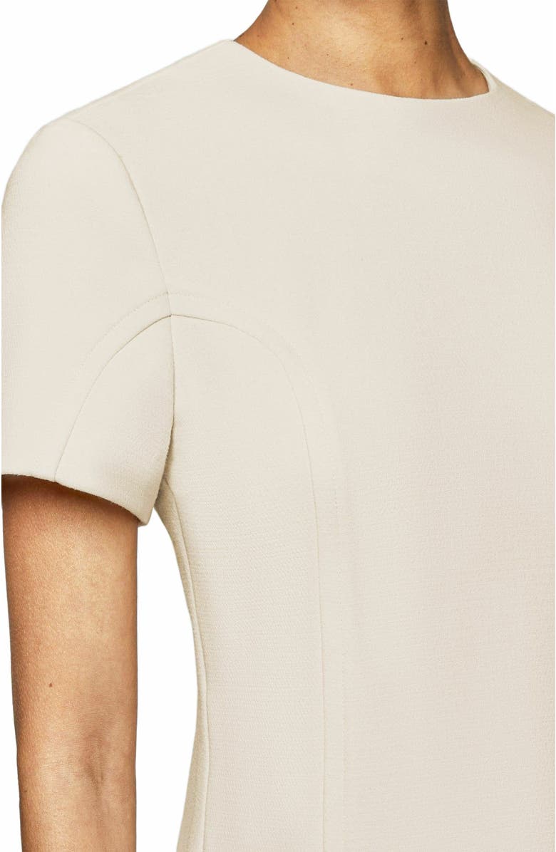 Santorelli KATE Short Sleeve Shift Dress with Skirt Zippered Slit Detail, Alternate, color,