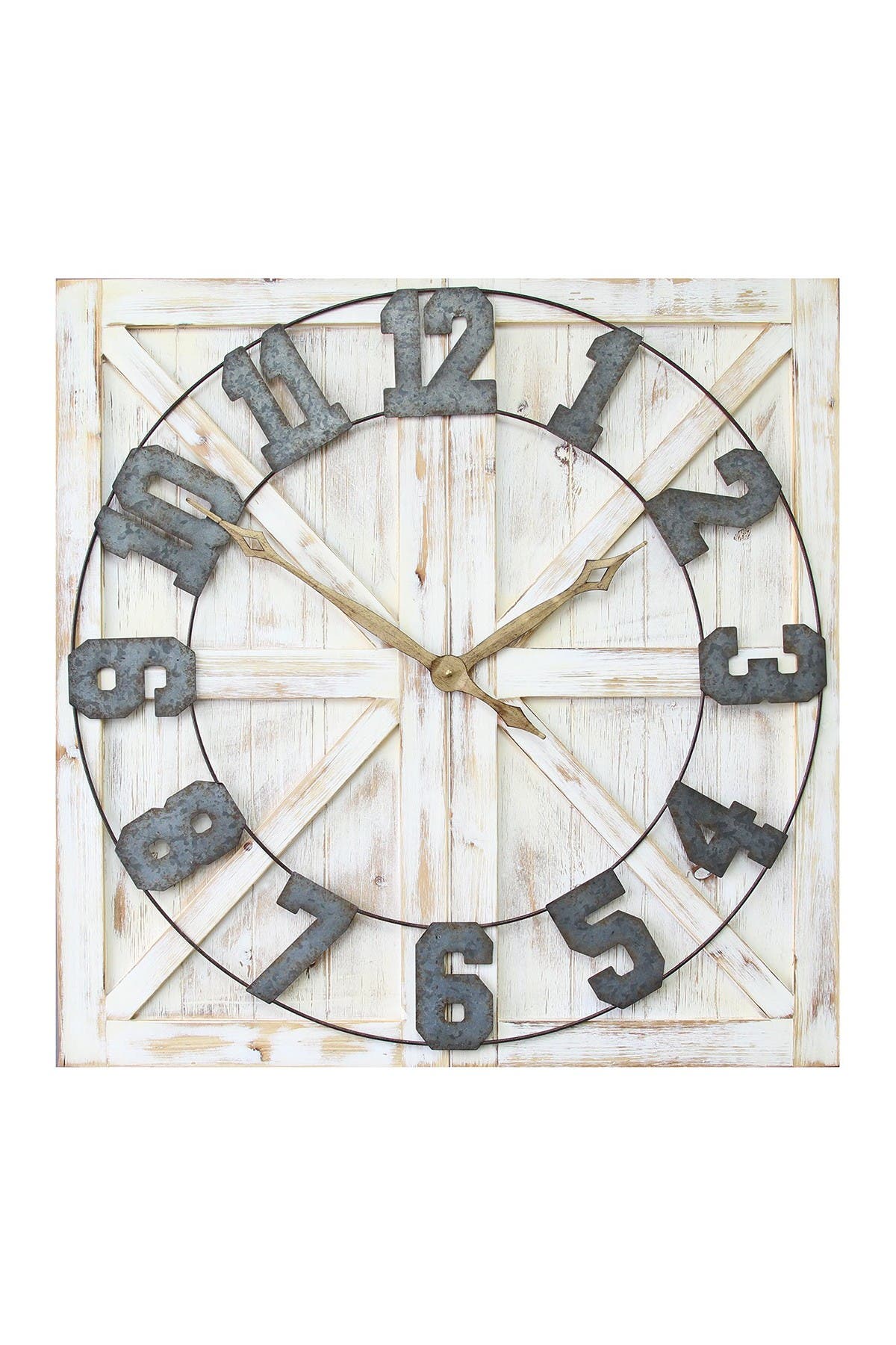 STRATTON HOME DECOR Multi Rustic Farmhouse Wall Clock | Nordstromrack