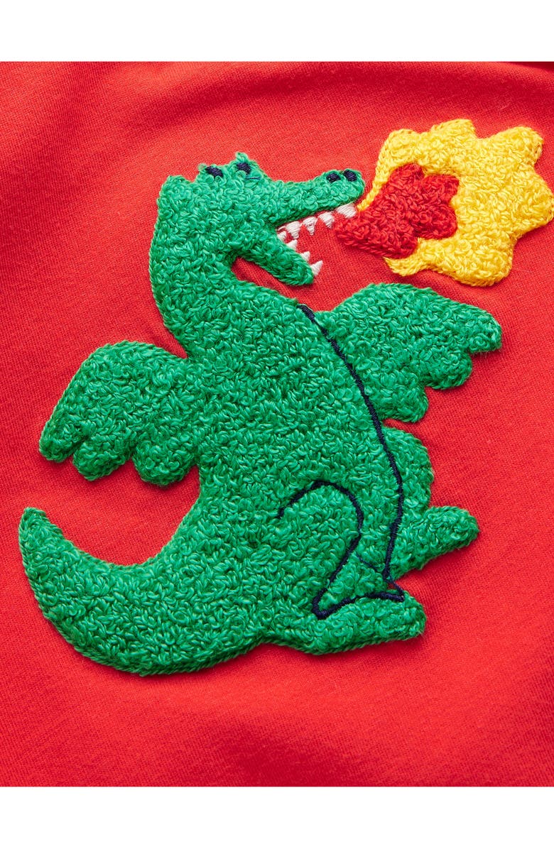 Mini Boden Kids' Bouclé Dragons T-Shirt, Alternate, color, 