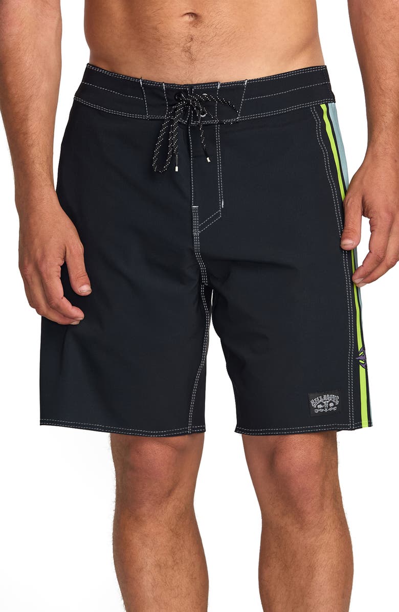 Billabong Occy Pro Board Shorts, Main, color, Washed Black