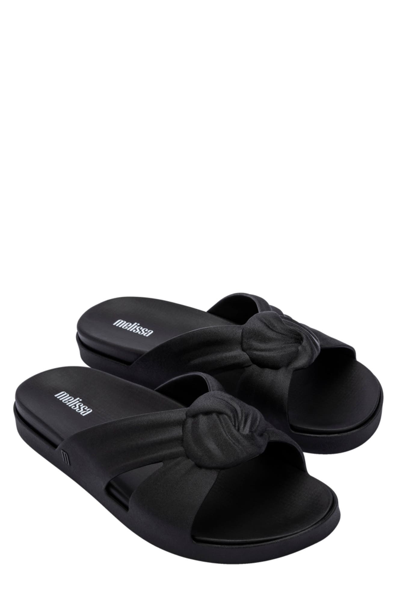 Melissa Plush Knotted Slide Sandal, Main, color, 