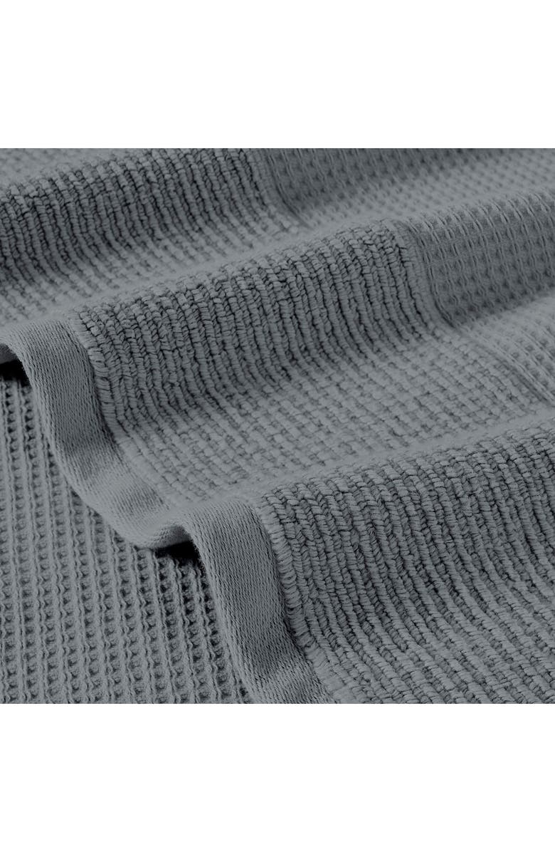 Modern Threads Waffle Rib 6-Piece Towel Set, Alternate, color, Carbon