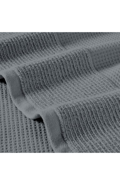 Modern Threads Waffle Rib 6-piece Towel Set In Carbon