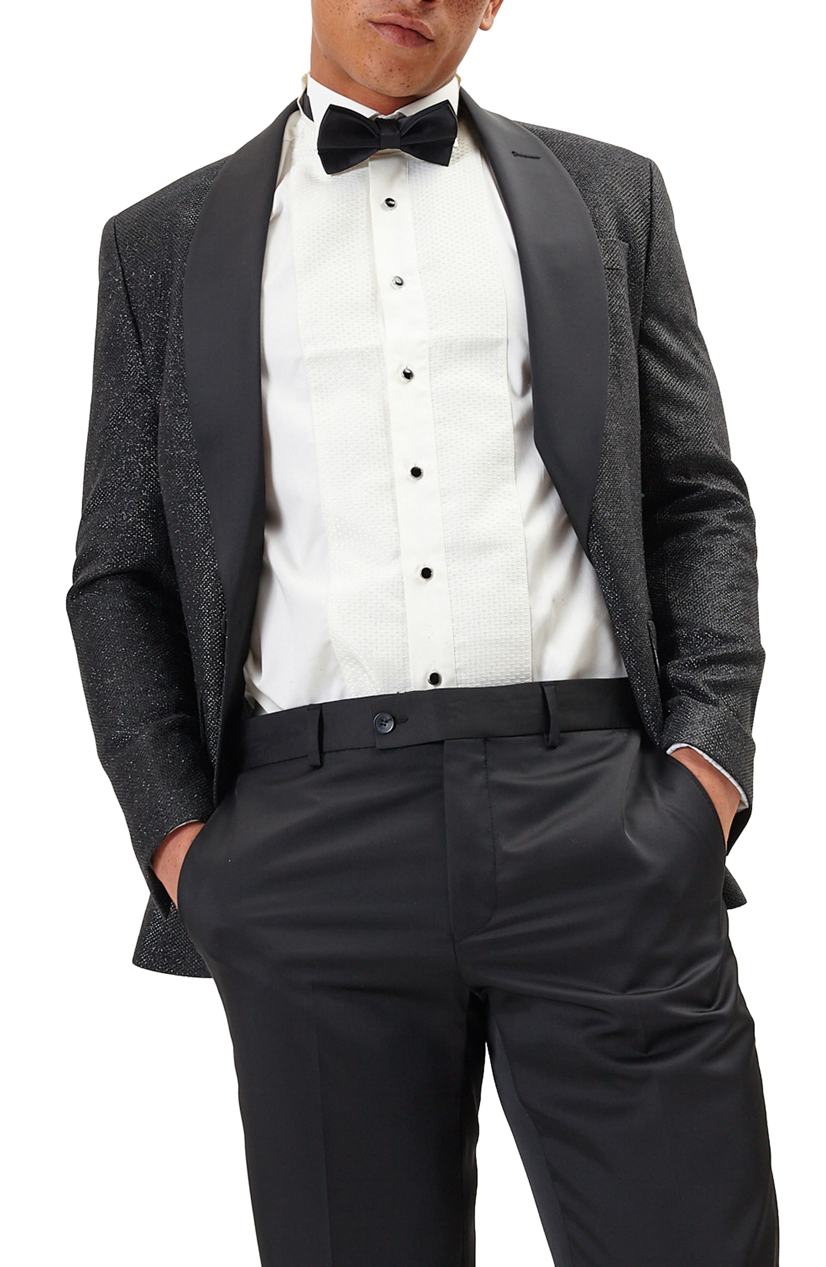 RON TOMSON Dazzling Sparkle Tuxedo Jacket