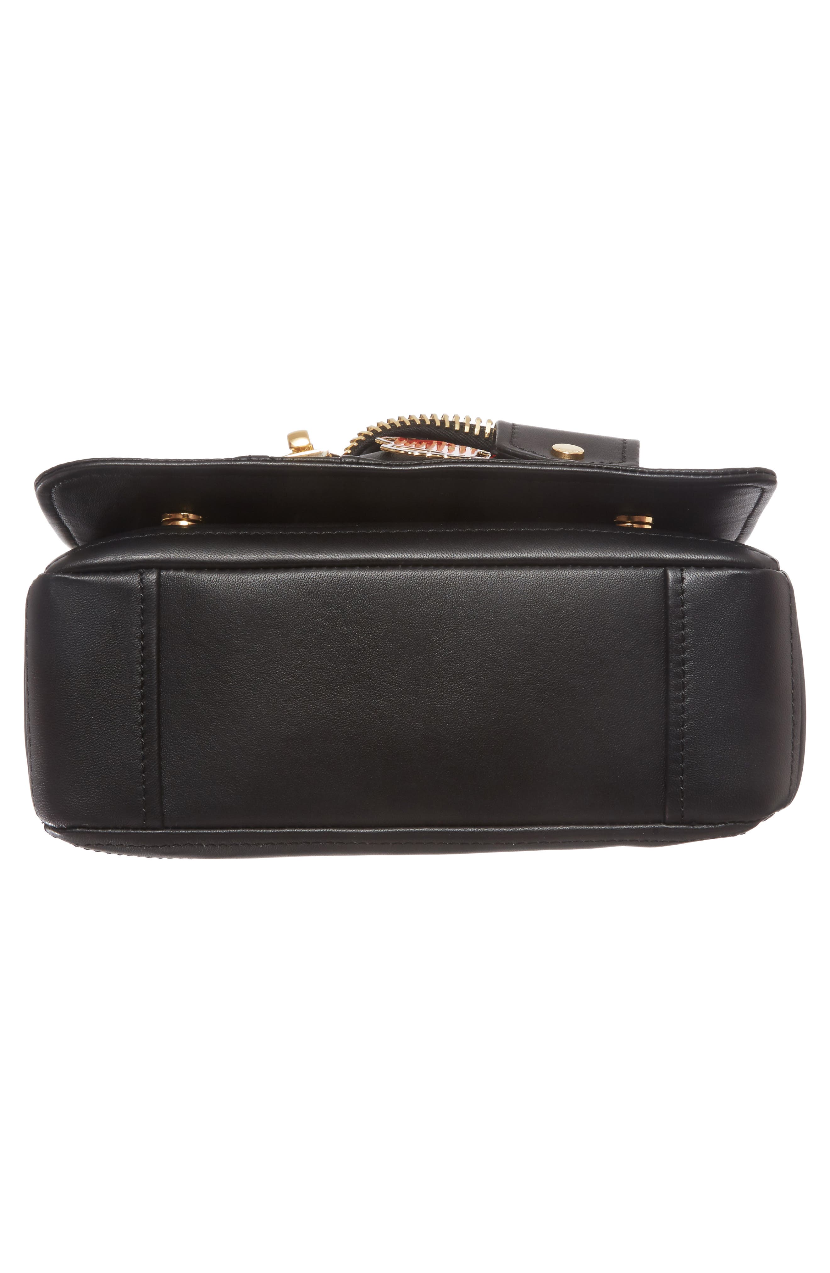 Biker Jacket Shoulder Bag, Alternate, color, BLACK