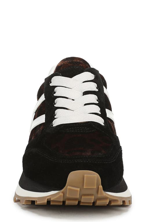 Veronica Beard Valentina Mixed Leather Retro Sneakers In Animal Print