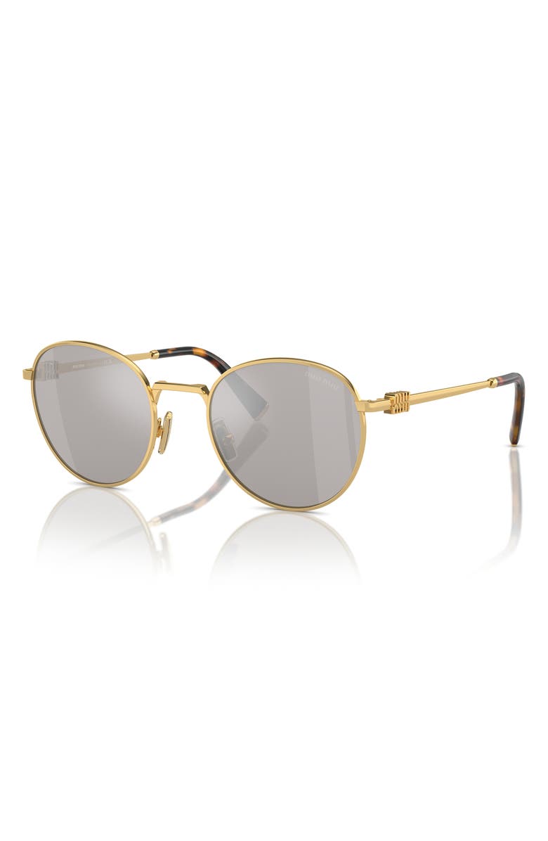 Miu Miu 50mm Round Sunglasses, Alternate, color,