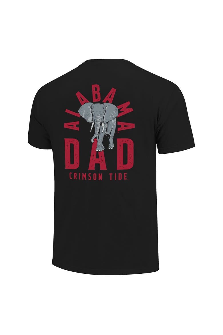Men's  Black Alabama Crimson Tide Father's Day Mascot Overlay T-Shirt, Alternate, color, Black