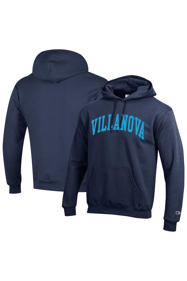 Men's Champion  Navy Villanova Wildcats Basic Arch Fleece Pullover Hoodie, Main, color, Navy
