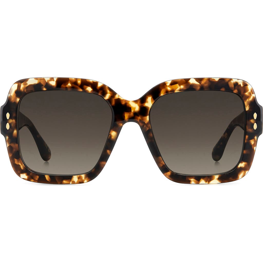 Isabel Marant 54mm Gradient Square Sunglasses In Brown