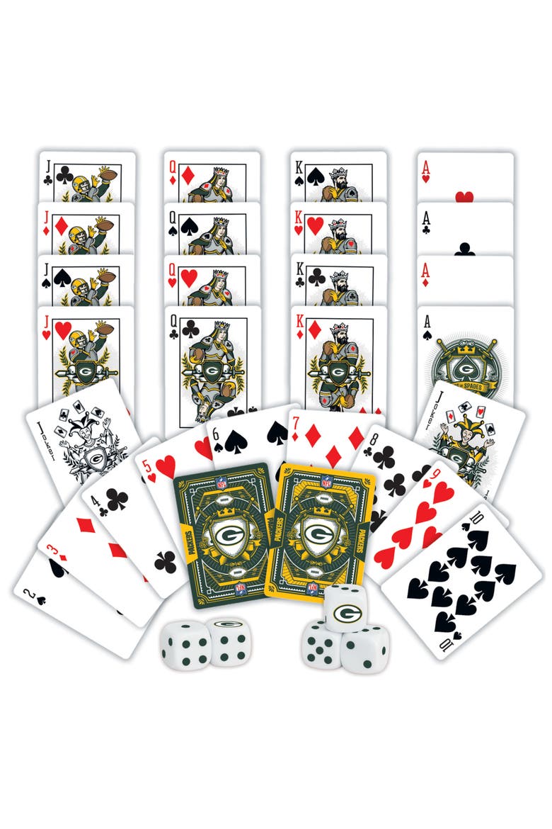 Green Bay Packers Playing Cards & Dice, Alternate, color, Multicolor