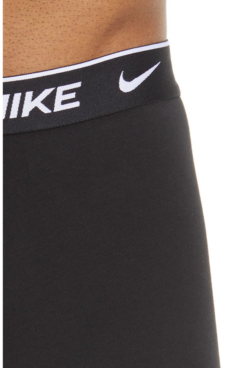 Dri-FIT Essential Assorted 3-Pack Stretch Cotton Boxer Briefs, Alternate, color, BLACK