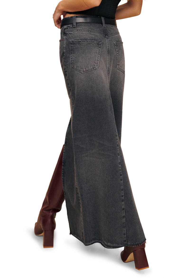 Tazz Denim Maxi Skirt, Alternate, color, LIMAN