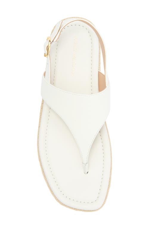 Stuart Weitzman Mel Leather Espadrille Flatform Sandal In White.