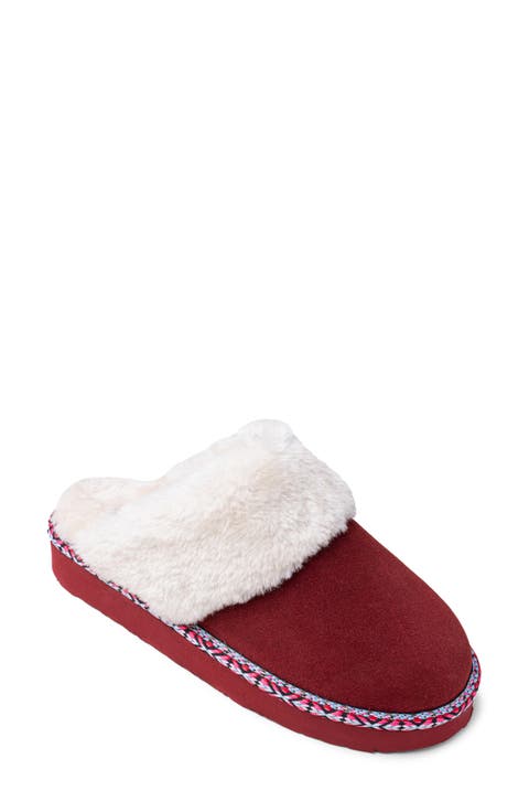 Cerise Faux Fur Slipper (Women)