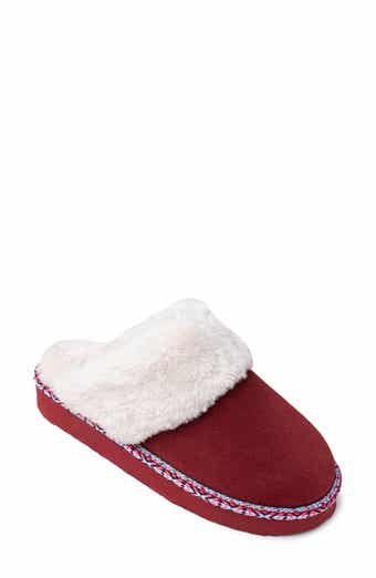 Cerise Faux Fur Slipper