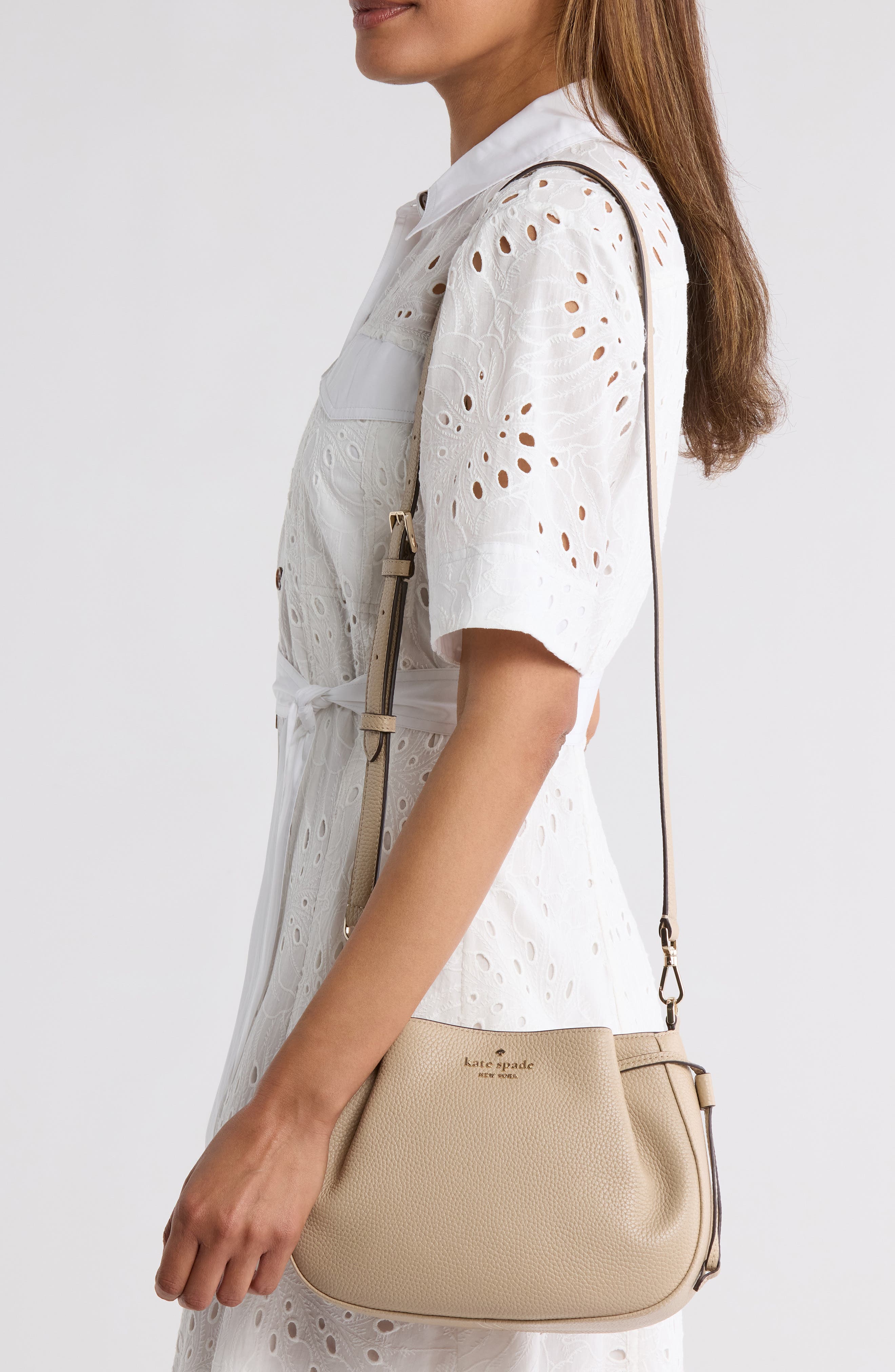 dumpling crossbody bag, Alternate, color, LIGHT SAND