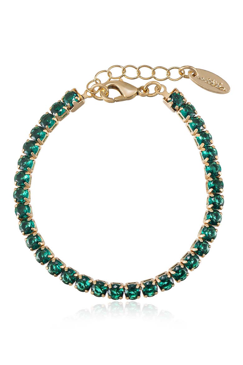 Giselle Sparkle Bracelet, Main, color, GREEN